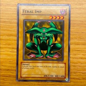 1996 first edition feral imp yugioh card sdy-002